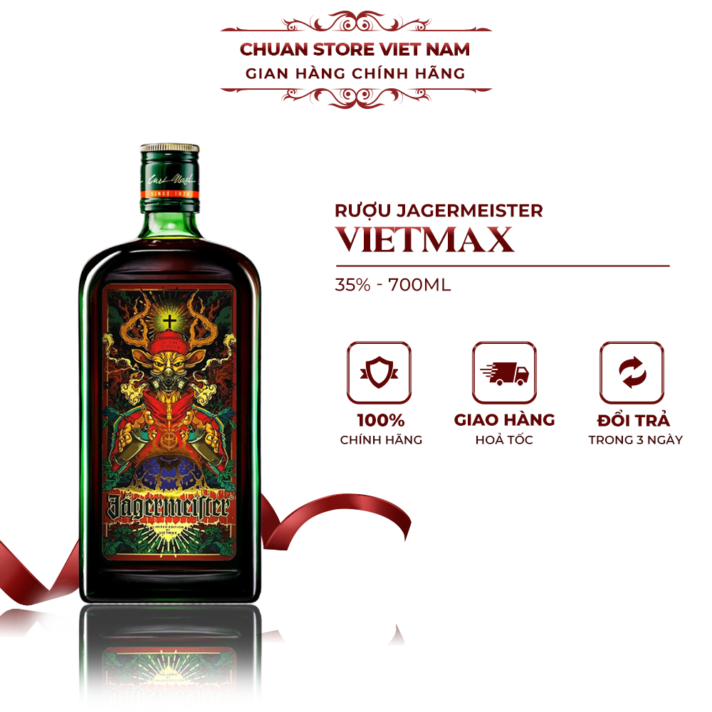 Rượu thảo mộc Đức Jagermeister Vietmax 35% 700ML nhập khẩu chính hãng