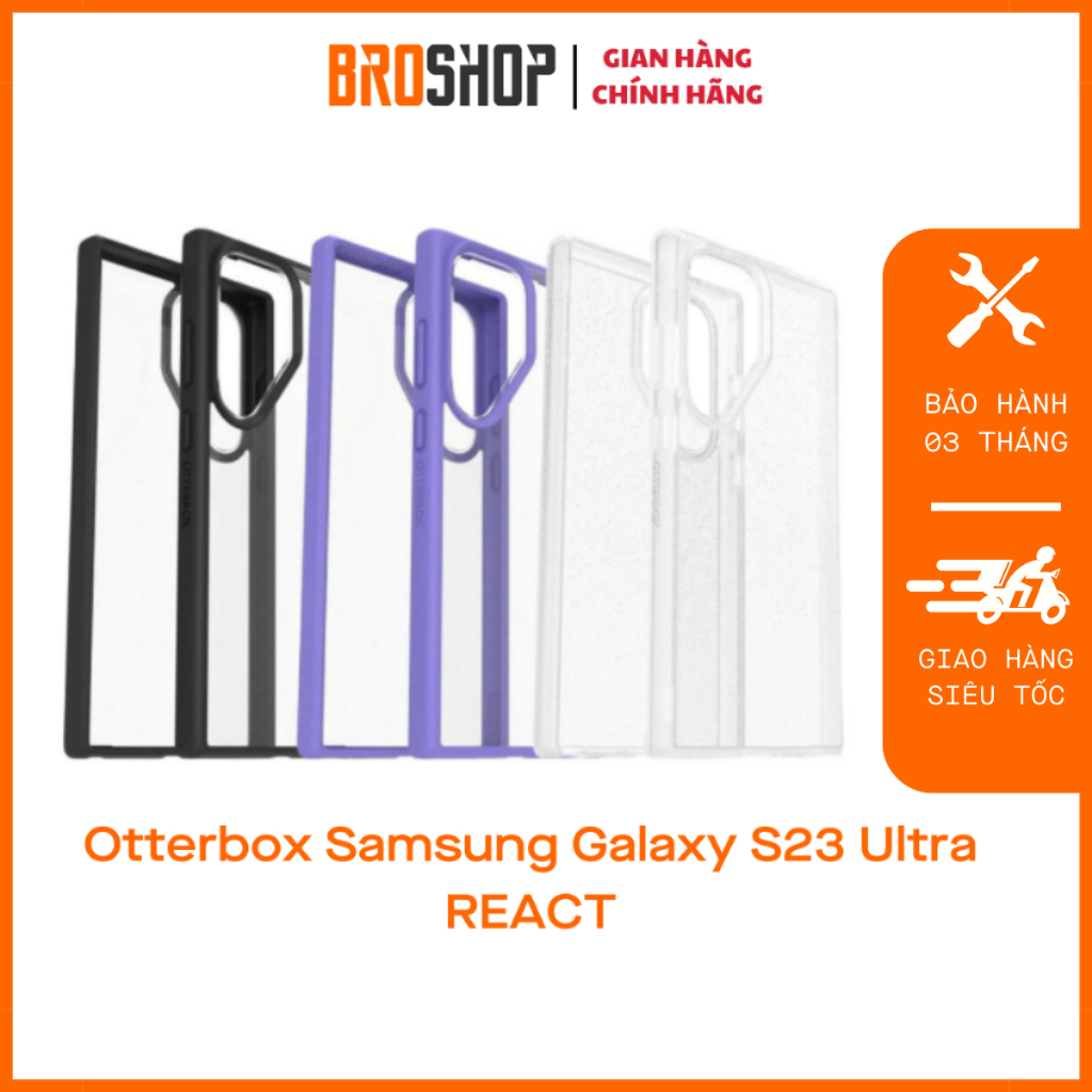 Ốp lưng OTTERBOX Samsung Galaxy S23 Ultra React - Broshop