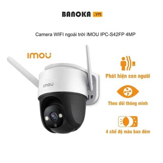 Camera Wifi ngoài trời IMOU CRUISER 4MP IPC-S42FP, có màu ban đêm, xoay 360 độ, chính hãng bảo hành 24 tháng