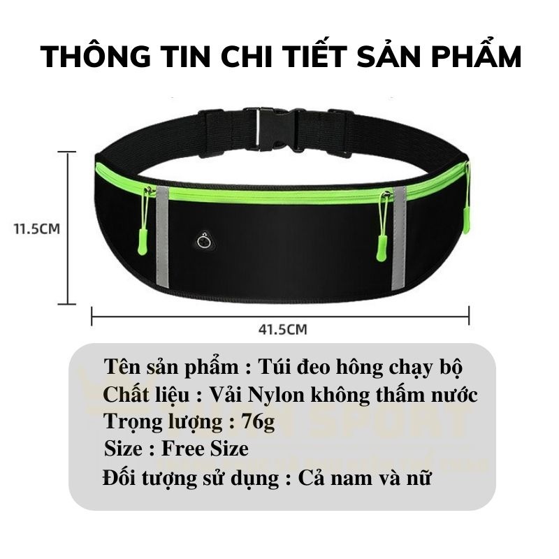 Túi Đeo Hông Đựng Điện Thoại Thời Trang Thể Thao Chạy Bộ Cho Nam Và Nữ