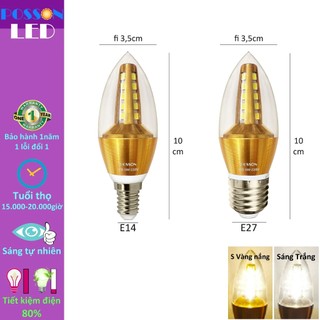 Sỉ 100 Bóng đèn Led nến 5w quả nhót đuôi E14 E27 lựa chọn trang trí LCP-Ex