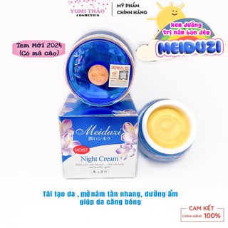  Kem face Meiduzi Nhật Bản tem vuông kem ĐÊM meiduzi hộp XANH chuẩn chính hãng 