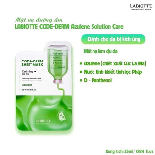 Mặt nạ Labiotte Code-Derm Sheet Mask [Giá lẻ miếng]