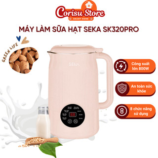 Máy làm sữa hạt đa năng SEKA SK320PRO 8 chức năng, công suất lớn 800W, dung tích 1200ml, lõi inox 304 siêu bền