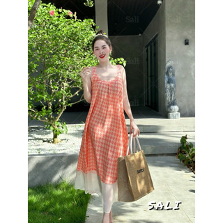 Váy Caro Phối Màu Xinh