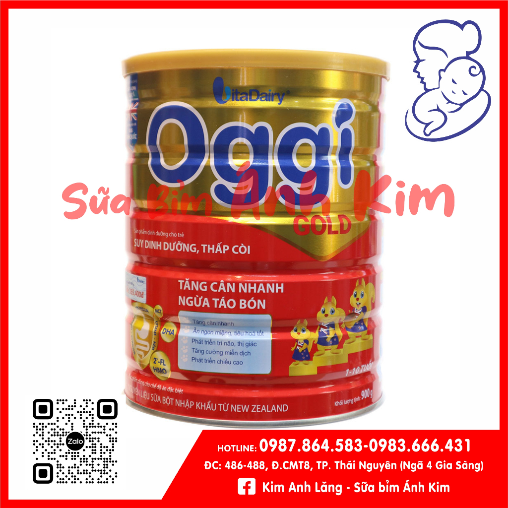 Sữa bột Oggi Suy Dinh Dưỡng Gold 900g