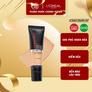 Kem Nền Che Phủ Cao, Kiềm Dầu, Lâu Trôi Với 4% Niacinamide L'Oreal Infallible 32H Matte Cover Foundation SPF25 PA+++