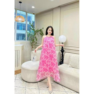 Đầm voan cổ yếm TRIPBLE T DRESS dáng suông - Free size