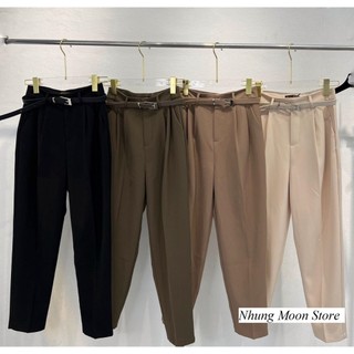 Quần q5 - quần vải công sở - quần bagy 2 ly kèm đai hàng qccc