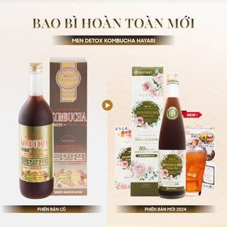 Nước uống kombucha nhật, giảm cân, giảm mỡ bụng men detox kombucha zyme ex, thải mỡ 500ml