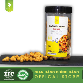 Hạt điều rang tỏi ớt 500g thơm béo tự nhiên nhà Robis, ăn là nghiền
