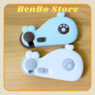  Khóa tủ lạnh khoá ngăn kéo tủ đồ chống kẹp tay an toàn cho bé hình cá chất liệu nhựa ABS cao cấp 