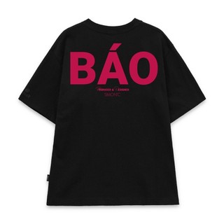 Áo thun chữ BÁO tay lỡ nam nữ mặc đội nhóm thời trang trẻ trung cá tính