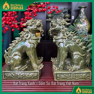 Tượng nghê phong thuỷ gốm sứ Bát Tràng