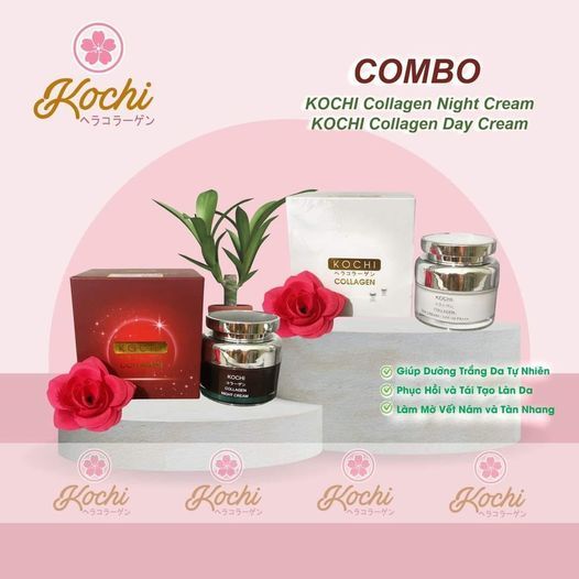 Kem Nám Ngày Đêm  KOCHI COLLAGEN - DAY CREAM Xuất Xứ Nhật Bản