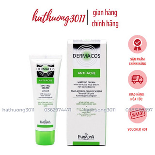 Kem Dưỡng Dermacos Giảm Bóng Nhờn,Mờ Thâm,Ngừa Mụn Farmona Anti Acne Matting 50ML