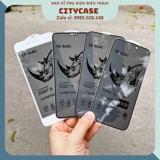 (IP16) Kính cường lực chống nhìn trộm Tê Giác iphone 7/8/plus/X/Xs/Xr/Xsmax/11/12/13/14/15/16/Pro/Max/Promax