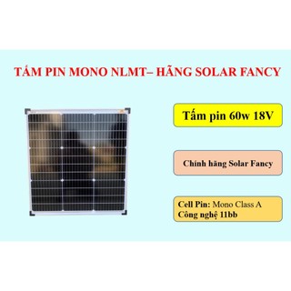 Pin năng lượng mặt trời solar fancy mono 60w 11bb