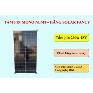 Tấm pin năng lượng mặt trời solar fancy mono 200w 11bb