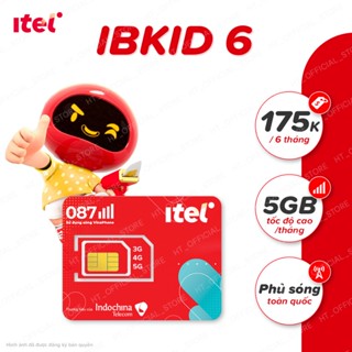 SIM iTel IBKID - Data 4G Tốc Độ Cao - Gói 6 tháng