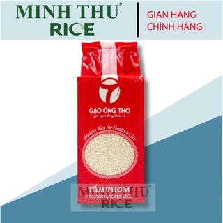 Gạo tấm thơm st25, gạo ông thọ - tấm thơm túi 1kg hút chân không, nấu cháo cho bé