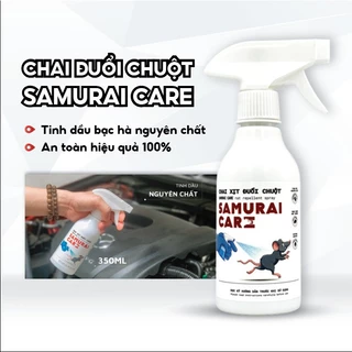 Chai Xịt Đuổi Chuột SAMURAI CARE 350ml Tinh Dầu Bạc Hà, Chống Chuột Khoang Máy, Cắn Xe Ô Tô