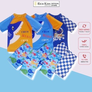 Bộ Đồ Bơi Rời Cho Bé Trai Hãng Richkids In Hình Cá Mập Dễ Thương