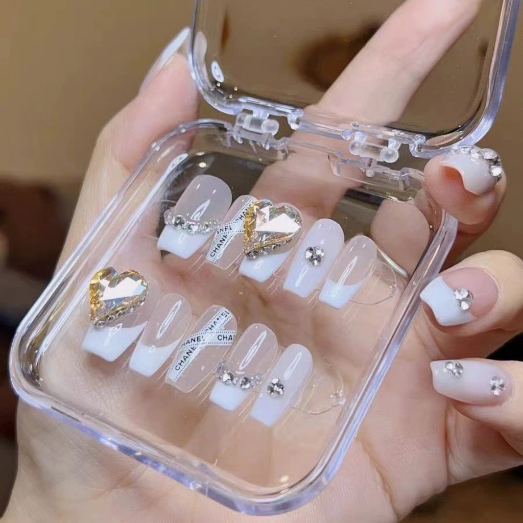 hộp đựng nailbox, nail box đựng móng úp nailbox hộp trong suốt vuông chữ nhật - manh219 | BigBuy360 - bigbuy360.vn