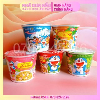 [Lốc 6lyx40gam] Mi ly ăn liền có viên thịt thật DORAEMON Thái Lan