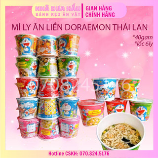 Mi ly ăn liền có viên thịt thật doraemon thái lan