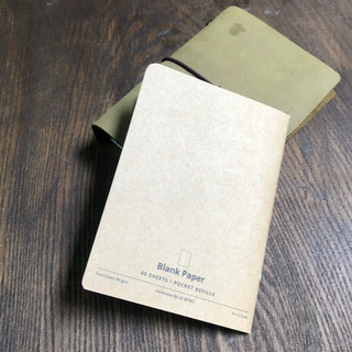 Ruột sổ tay pocket bìa da, ruột sổ refill, bià kraft
