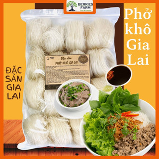 Combo 3Kg bánh PHỞ KHÔ GIA LAI đặc sản phố núi phở trộn hai tô 100% gạo, sợi dai | Berries Farm