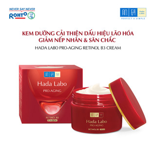 Kem dưỡng cải thiện dấu hiệu lão hóa Hada Labo Pro-Aging Retinol B3 Cream 50g
