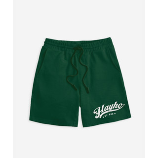 Quần short unisex boo dáng rộng thêu gấu hayho