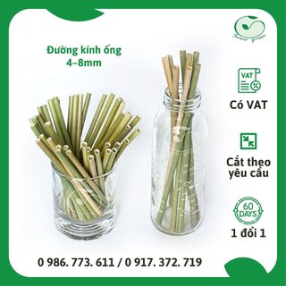 100 ỐNG HÚT CỎ BÀNG KHÔ TIÊU CHUẨN XUẤT KHẨU DÙNG CHO QUÁN CAFÉ, NHÀ HÀNG, KHÁCH SẠN, QUÁN BAR
