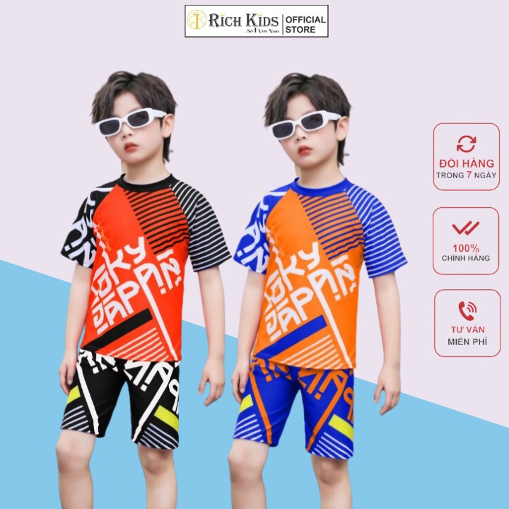 Đồ Bơi Bé Trai Thể Thao Năng Động Hãng Rich Kids