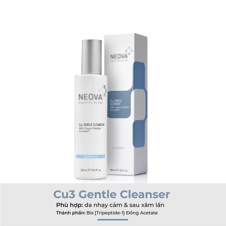 Sữa rửa mặt Neova Cu3 Gentle Cleanser 250ml