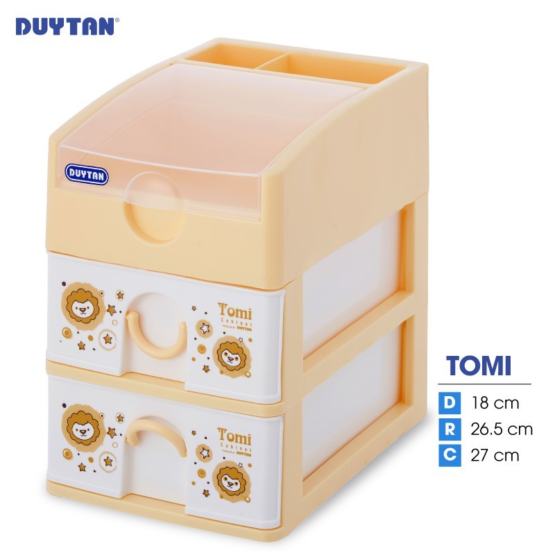 Tủ nhựa DUY TÂN Tomi 3 ngăn (18 x 26.5 x 27 cm)