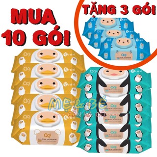 [10 TẶNG 3 ] COMBO 10 GÓI KHĂN ƯỚT AGI KHÔNG MÙI 100 TỜ
