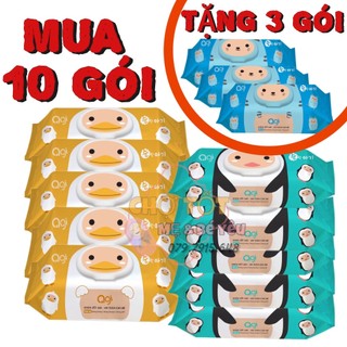(10 TẶNG 3) Combo 10 Gói Khăn Ướt Agi, Khăn Giấy Ướt Không Mùi 100 Tờ (NSX Mới Nhất)