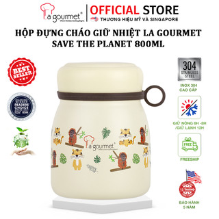 Hộp đựng cháo giữ nhiệt la gourmet save the planet 800ml - 375933