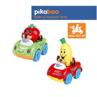 Đồ chơi ô tô chạy đà hình hoa quả Pikaboo, chất liệu nhựa an toàn thiết kế đẹp mắt đa dạng thu hút