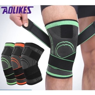 Bảo Vệ Đầu Gối, Đai Quấn Băng Bó Gối Thoáng Khí Có Đai Cuốn Aolikes Chơi Thể Thao Tập Gym Cầu Lông Đá Banh