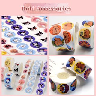 Cuộn Băng Keo Sticker Washi Hình Nhân Vật Sanrio Capybara Dễ Thương Dán Trang Trí Sổ Tay Nhật Ký BK2