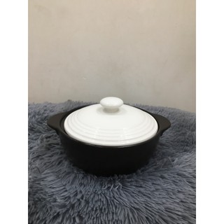 Nồi sứ 19 cm - gốm sứ việt - sọc ngang