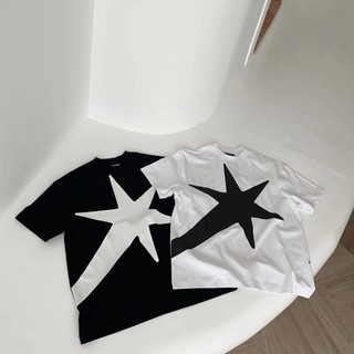 Áo Thun BIG COMET Họa Tiết Ngôi Sao Chất Liệu Cotton Thoáng Mát Cao Cấp