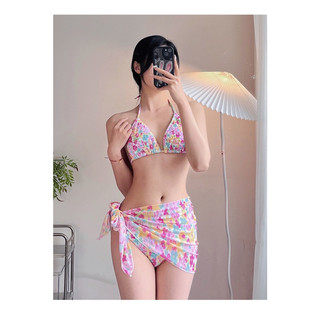 Bikini set ba chi tiết hoa nhí qccc có sẵn có size