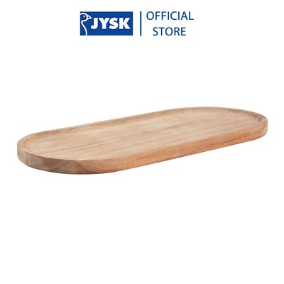 Khay trang trí | JYSK Fillip | gỗ | màu tự nhiên | R13xD30cm
