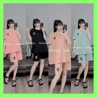 Bộ Bầu Thu Đông Mặc Nhà Kết Hợp Sau Sinh