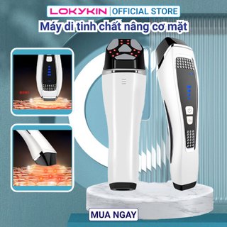 Máy đẩy tinh chất massage mặt di tinh chất Lokykin giúp trẻ hóa da giảm mụn